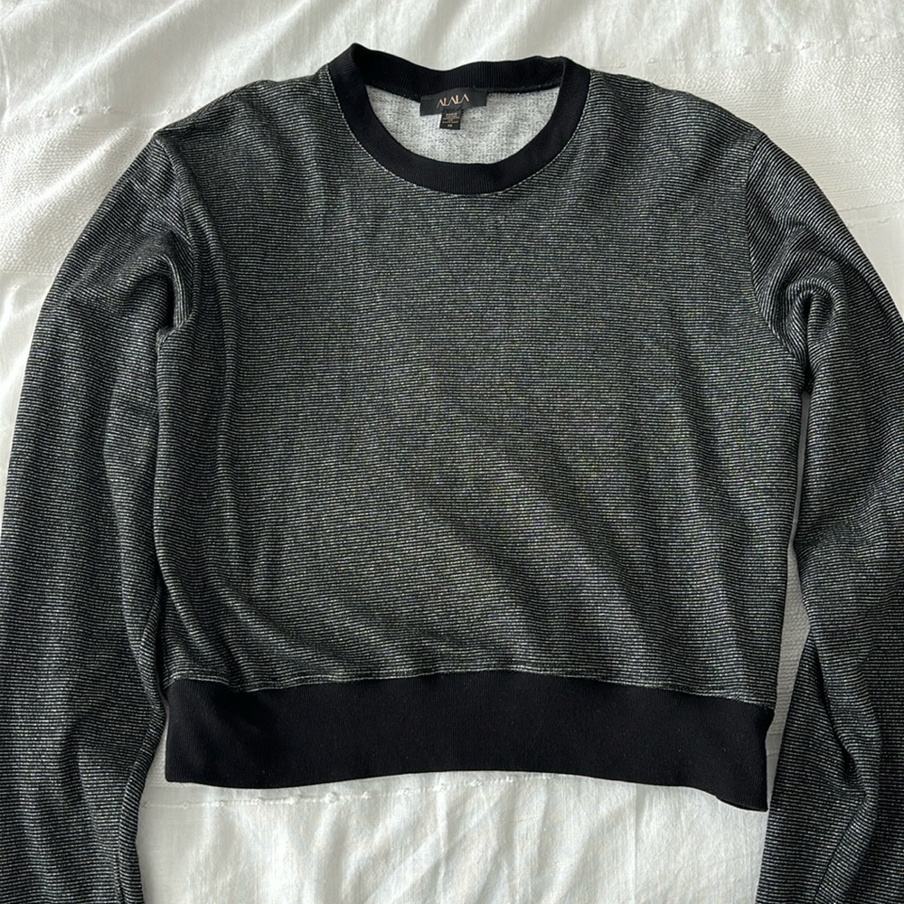 Alala Black Metallic Sweatshirt